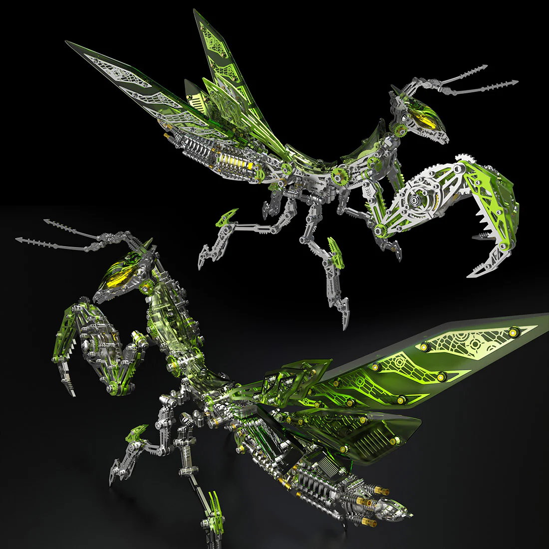 Mô Hình Bọ Ngựa Cơ Khí 3D (Mechanical Punk Mantis) - 1000+PCS 12 mechanical mantis mechazone 18