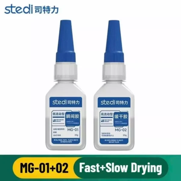Keo Dán Chuyên Dụng STEDI MG-01 / MG-02 (20g) - Hạn Chế Trắng Nhựa, Kết Dính Mạnh & Trám Trét Bề Mặt